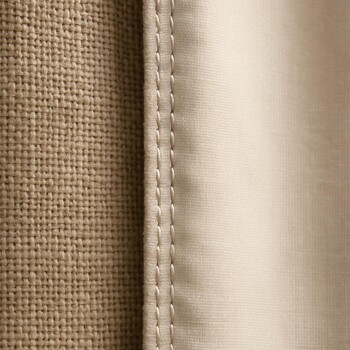 Perde astar kumaşının yakından dokusu