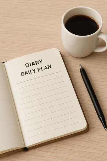 Masa üzerinde günlük proje planı ve perde numuneleri