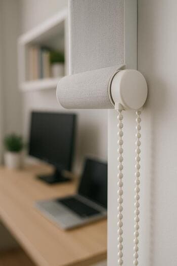 Ev ofisinde screen stor zincir mekanizması detayı